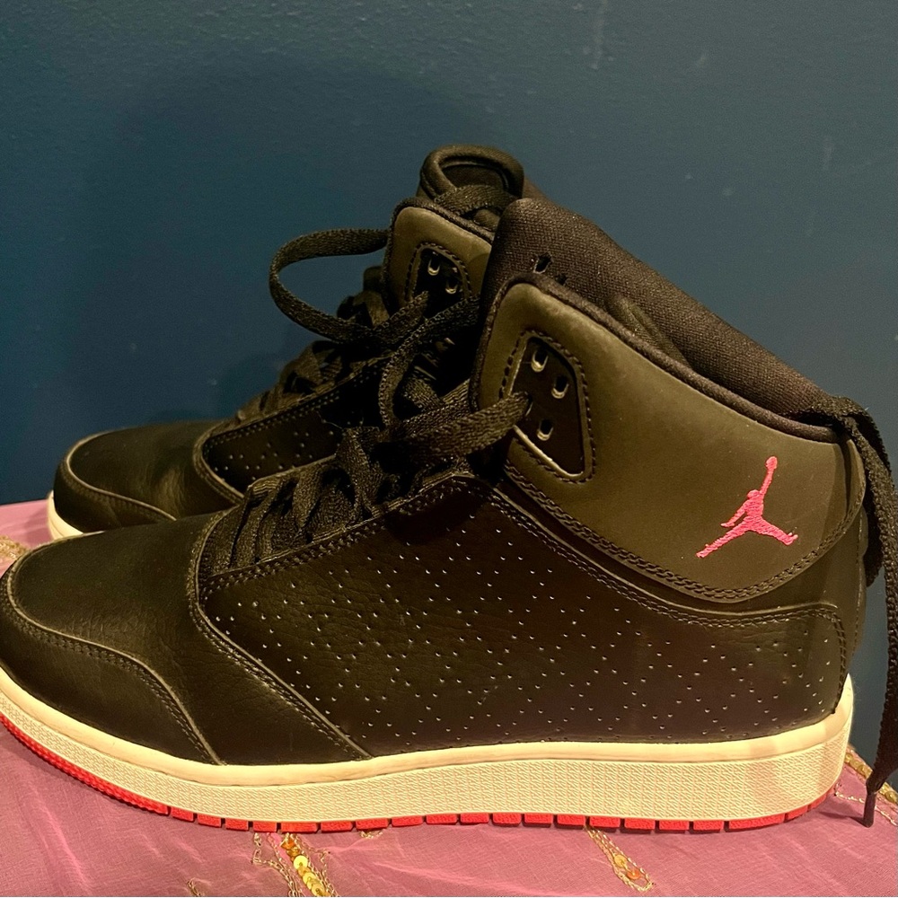 Nike Air Jordan 1 Flight 5 pink detail size 7.5Y - Picture 4 of 5